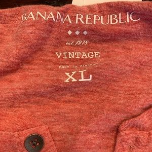 Pre Owned Mens XL Banana Republic Vintage button short sleeve shirt